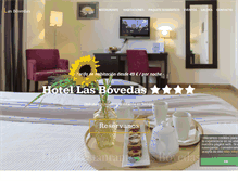 Tablet Screenshot of hotellasbovedas.com